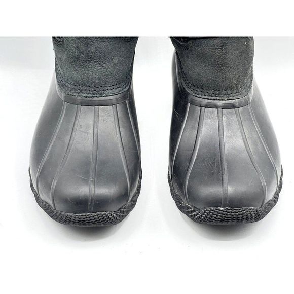 Sperry Saltwater Tall Buckle Nylon Quilt Rain Boot Black Women's Size 7.5 - Picture 7 of 10